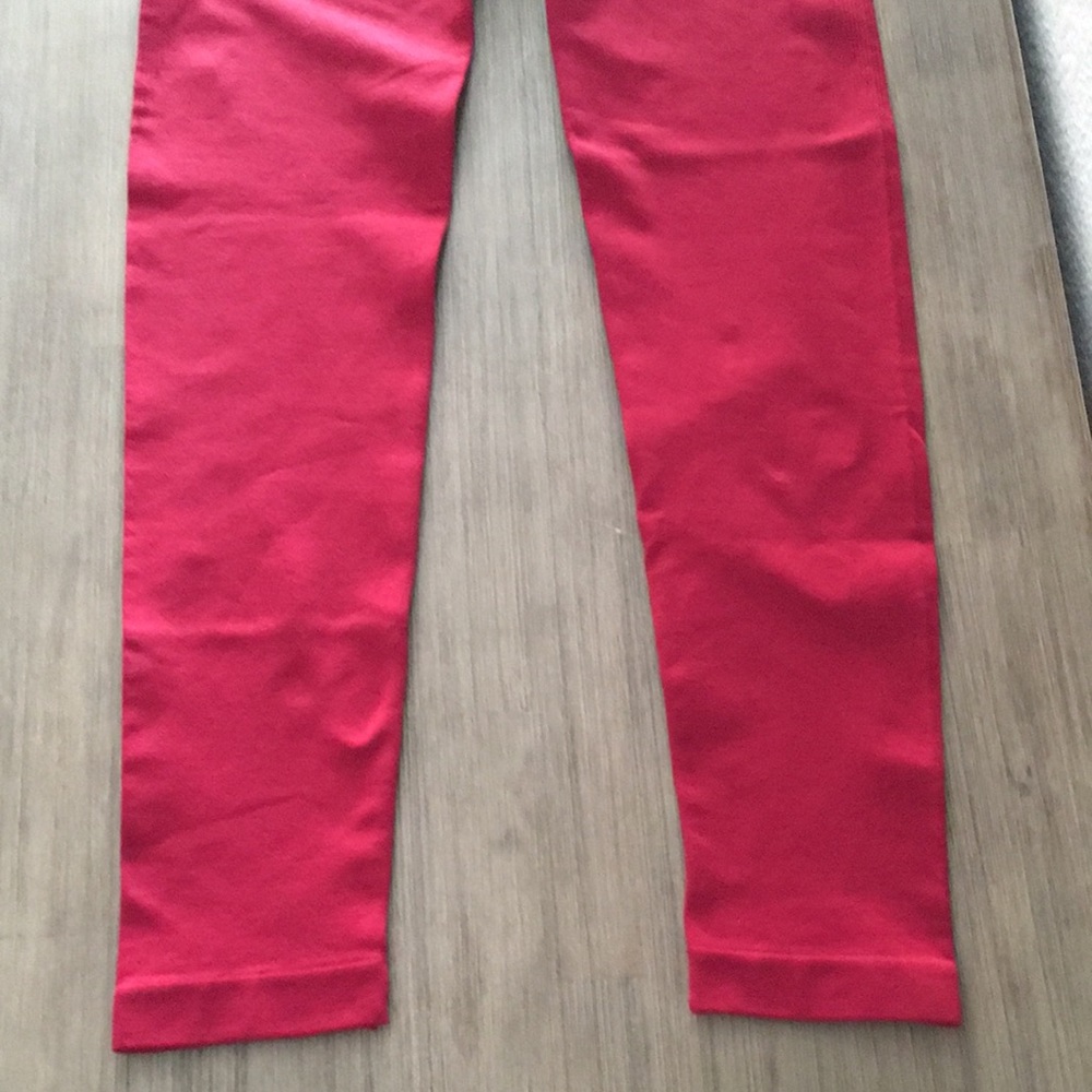 NEW Red JoyLab Seamless Cable Knit High Waisted Deep Red Leggings 7/8 Length - Picture 8 of 8